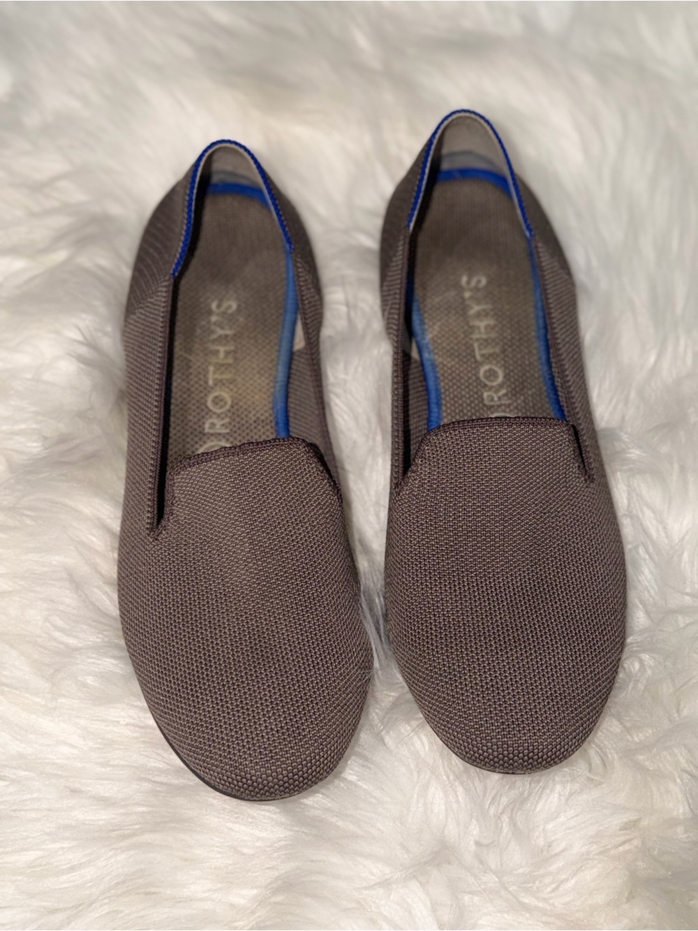 Rothy's The Loafer Womens Mocha Textile Round Toe Flats Slip On Shoes
Size 9.5